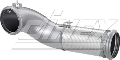 Dinex 8AE001 - Труба вихлопного газу autocars.com.ua