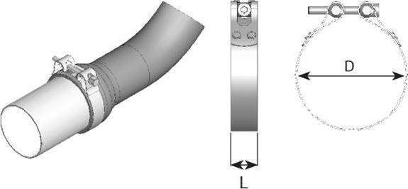 Dinex 99202 - З'єднувальні елементи, система випуску autocars.com.ua