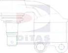 Ditas A2-2163 - Наконечник рульової тяги, кульовий шарнір autocars.com.ua