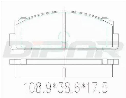 Ditas DFB1106 - Гальмівні колодки, дискові гальма autocars.com.ua