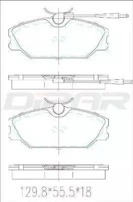 Ditas DFB2560 - Гальмівні колодки, дискові гальма autocars.com.ua