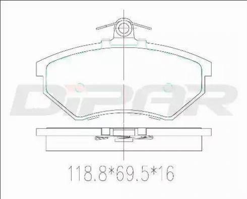 Ditas DFB2596 - Гальмівні колодки, дискові гальма autocars.com.ua