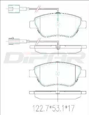 Ditas DFB2654 - Гальмівні колодки, дискові гальма autocars.com.ua