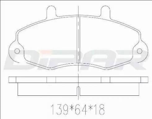 Ditas DFB2668 - Гальмівні колодки, дискові гальма autocars.com.ua