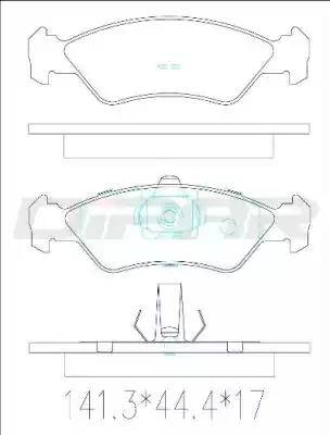 Ditas DFB2942 - Гальмівні колодки, дискові гальма autocars.com.ua