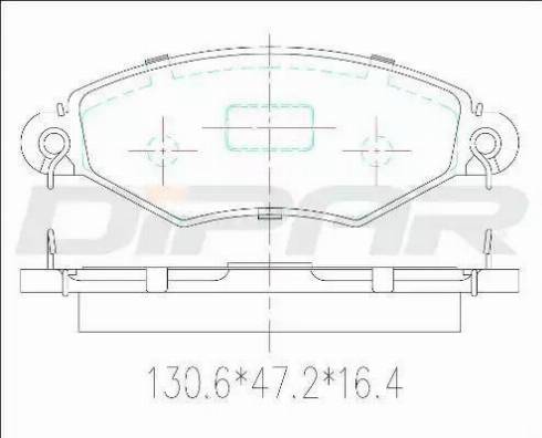 Ditas DFB3222 - Гальмівні колодки, дискові гальма autocars.com.ua