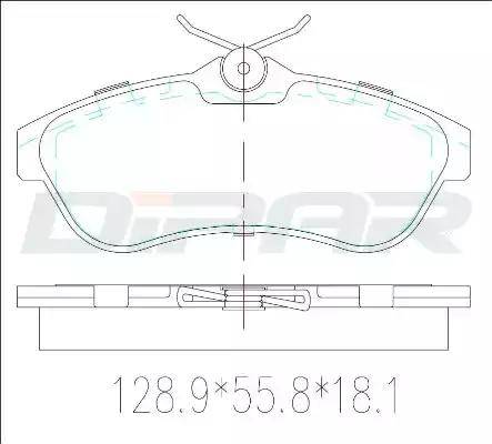 Ditas DFB3492 - Гальмівні колодки, дискові гальма autocars.com.ua