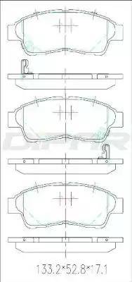 Ditas DFB4410 - Гальмівні колодки, дискові гальма autocars.com.ua