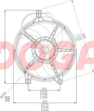 DOGA EME045 - Вентилятор, охолодження двигуна autocars.com.ua
