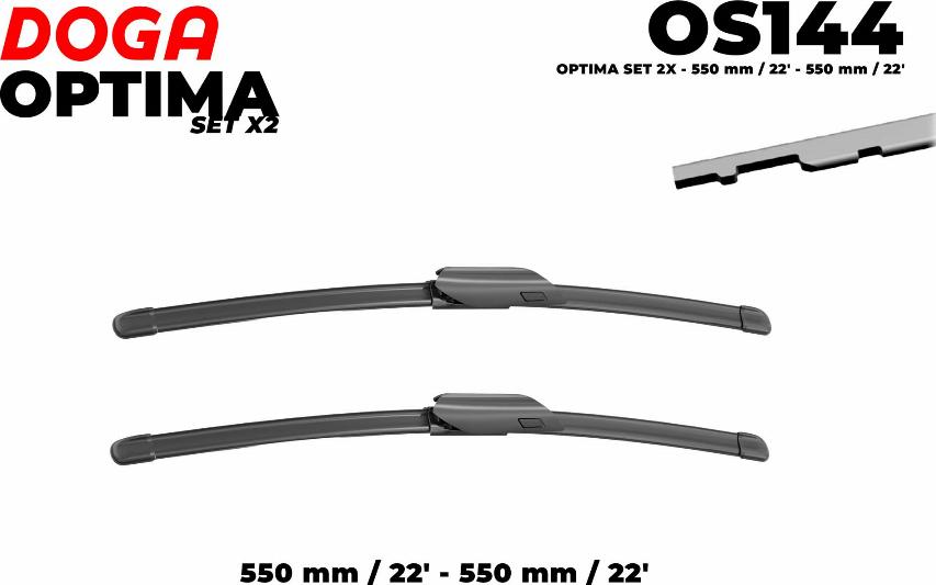 DOGA OS144 - Щітка склоочисника autocars.com.ua