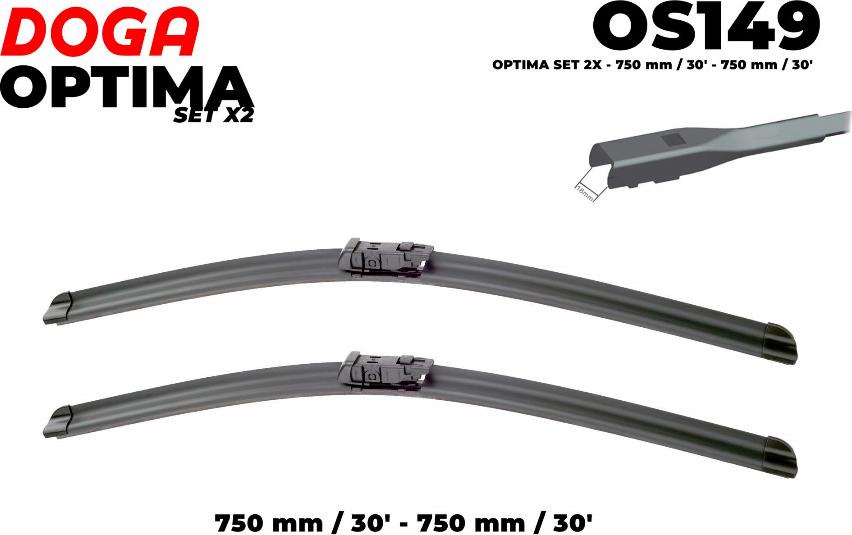 DOGA OS149 - Щітка склоочисника autocars.com.ua