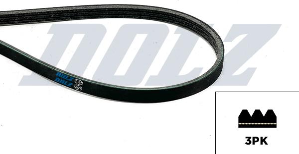 DOLZ 05KD3PK628E - Поликлиновой ремінь autocars.com.ua