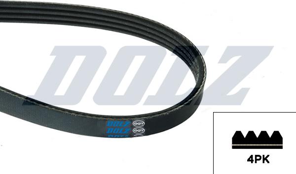 DOLZ 05KD4PK948 - Поликлиновой ремінь autocars.com.ua