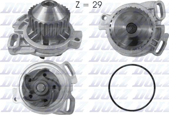 DOLZ A158 - Водяной насос avtokuzovplus.com.ua