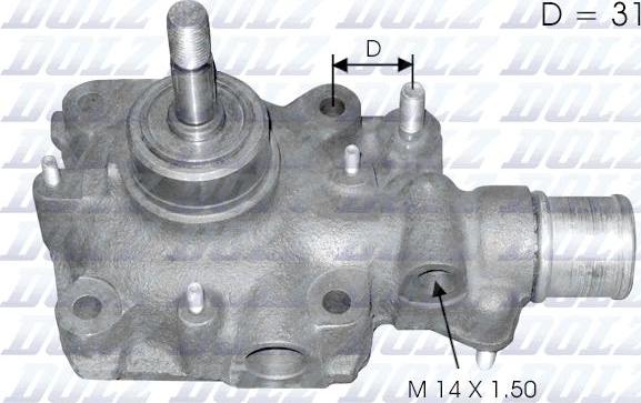 DOLZ B118 - Водяной насос avtokuzovplus.com.ua