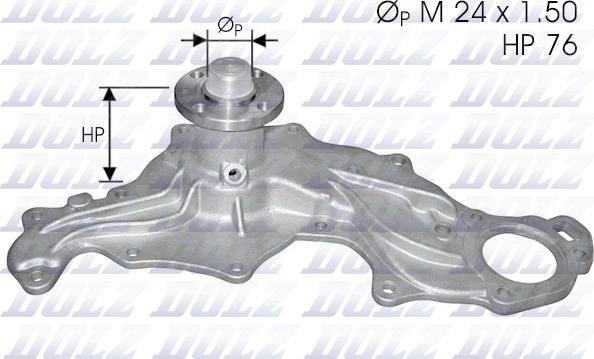 DOLZ F122 - Водяний насос autocars.com.ua