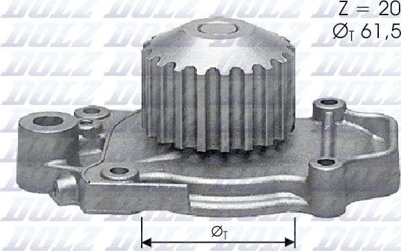 DOLZ H118 - Водяний насос autocars.com.ua