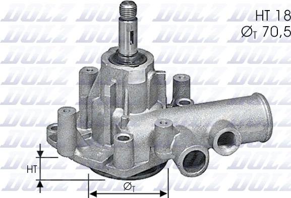 DOLZ M140 - Водяний насос autocars.com.ua