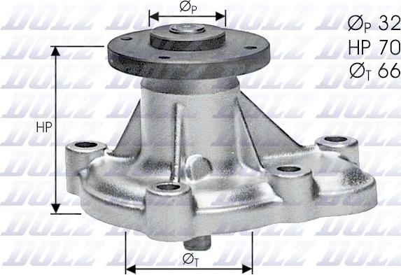 DOLZ O129 - Водяний насос autocars.com.ua