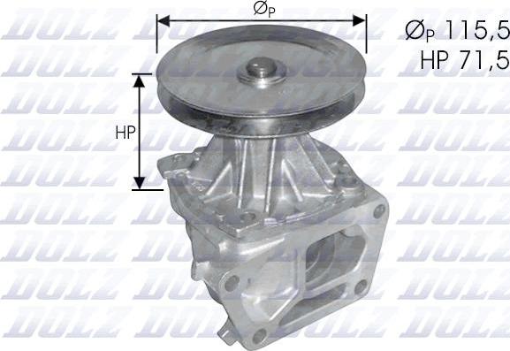 DOLZ S136 - Водяной насос avtokuzovplus.com.ua