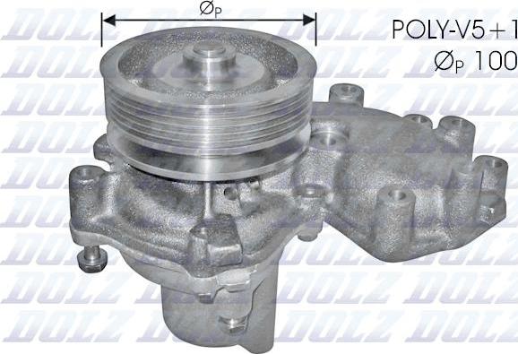 DOLZ S165 - Водяной насос avtokuzovplus.com.ua