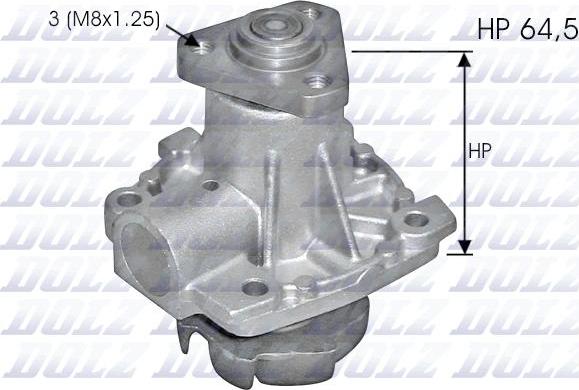 DOLZ S248 - Водяний насос autocars.com.ua