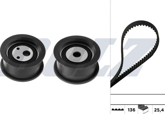 DOLZ SKD140 - Комплект ременя ГРМ autocars.com.ua