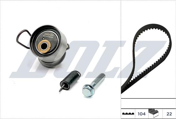 DOLZ SKD257 - Комплект ременя ГРМ autocars.com.ua