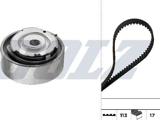 DOLZ SKD296 - Комплект ременя ГРМ autocars.com.ua