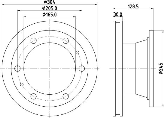 DON CVD520 - Тормозной диск autodnr.net