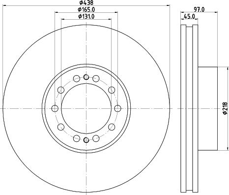 DON CVD529 - Тормозной диск avtokuzovplus.com.ua