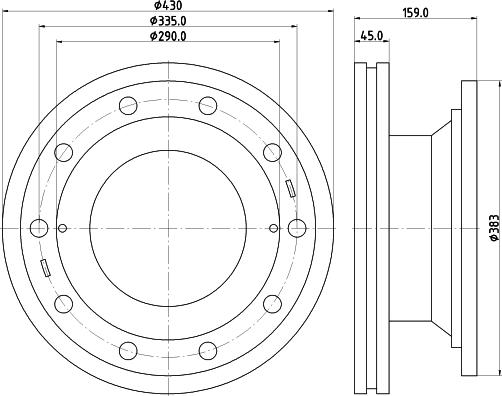 DON CVD555 - Тормозной диск avtokuzovplus.com.ua