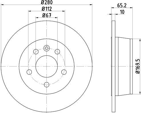 DON PCD17962 - Тормозной диск avtokuzovplus.com.ua