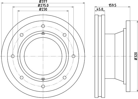 DON CVD598 - Тормозной диск avtokuzovplus.com.ua