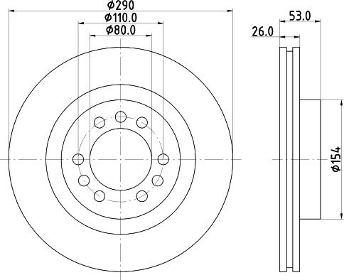 DON PCD18362 - Гальмівний диск autocars.com.ua