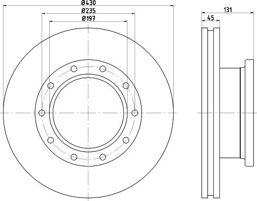 DON CVD654 - Тормозной диск avtokuzovplus.com.ua