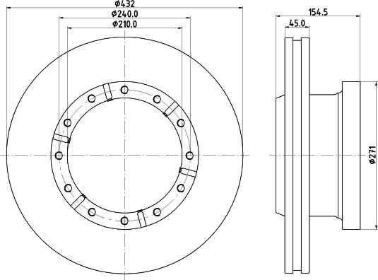 DON CVD668 - Тормозной диск avtokuzovplus.com.ua