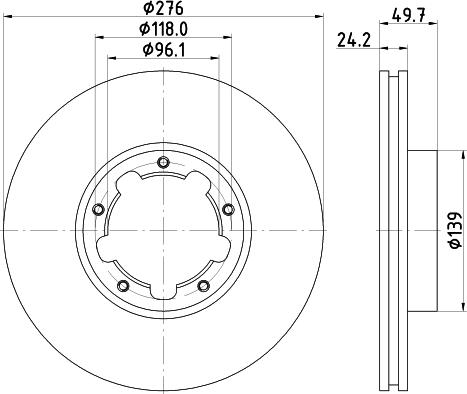 Japanparts JDI110 - Тормозной диск avtokuzovplus.com.ua