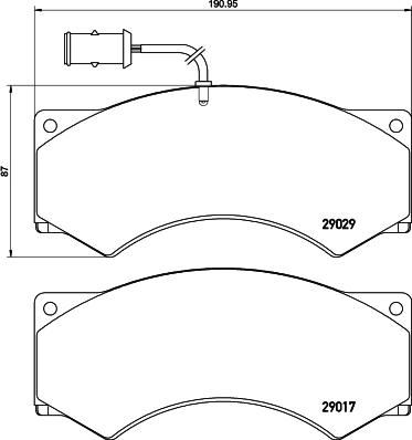 DON CVP005 - Тормозные колодки, дисковые, комплект avtokuzovplus.com.ua