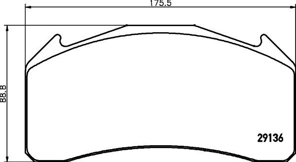 DON CVP038K - Гальмівні колодки, дискові гальма autocars.com.ua