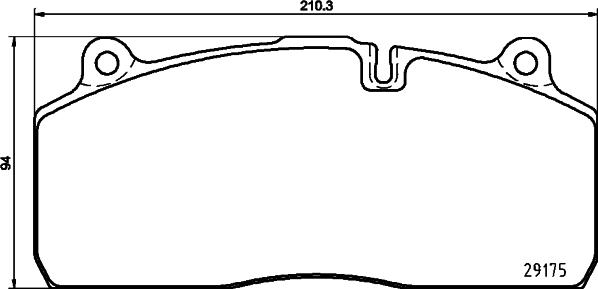 DON CVP113K - Тормозные колодки, дисковые, комплект avtokuzovplus.com.ua