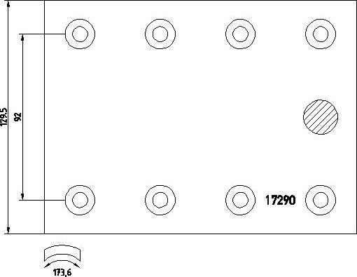 DON MB1111122S7115 - Комплект тормозных башмаков, барабанные тормоза autodnr.net