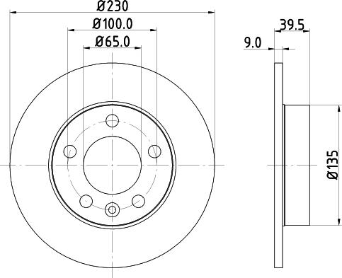 DON PCD10032 - Тормозной диск avtokuzovplus.com.ua