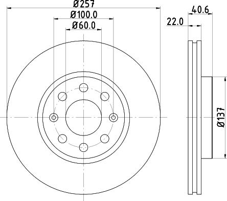 DON PCD10102 - Тормозной диск avtokuzovplus.com.ua