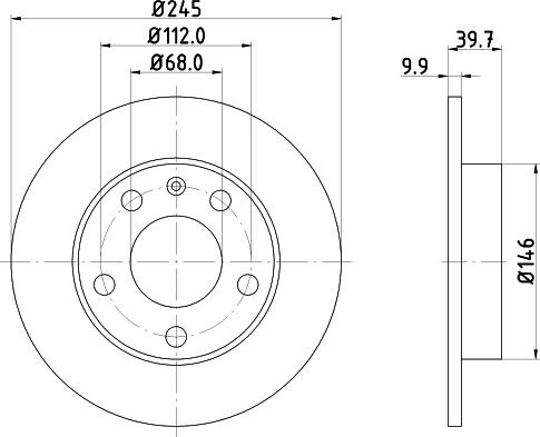 DON PCD10242 - Тормозной диск avtokuzovplus.com.ua