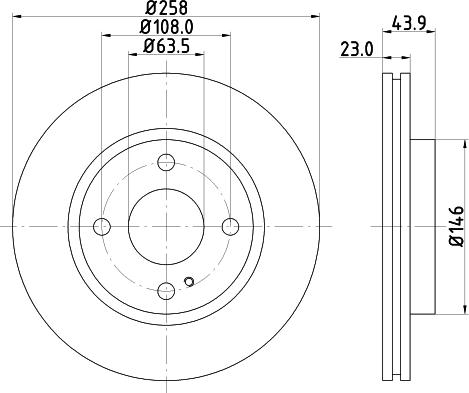 DON PCD10372 - Тормозной диск avtokuzovplus.com.ua