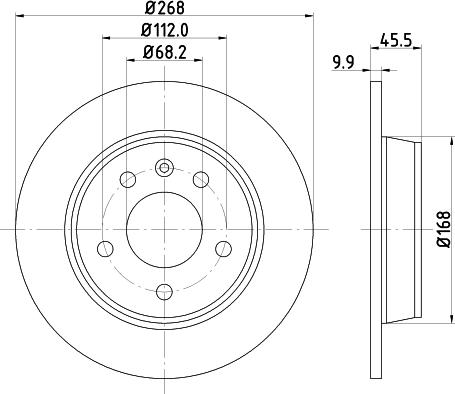 DON PCD10402 - Гальмівний диск autocars.com.ua