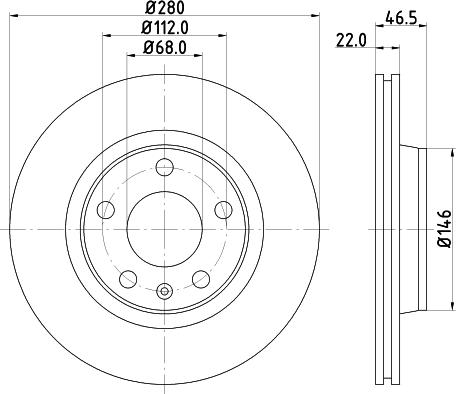 DON PCD10522 - Гальмівний диск autocars.com.ua