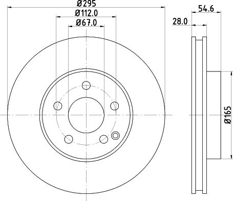 DON PCD10692 - Гальмівний диск autocars.com.ua