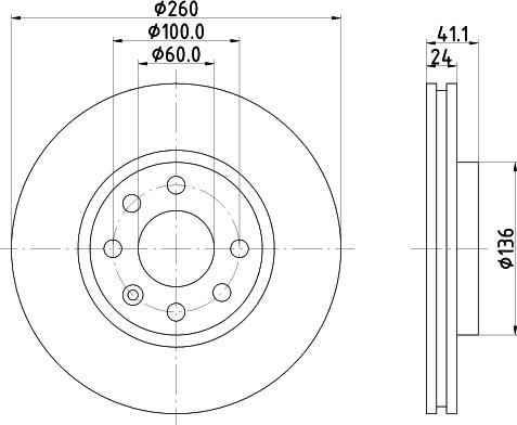 DON PCD10732 - Гальмівний диск autocars.com.ua